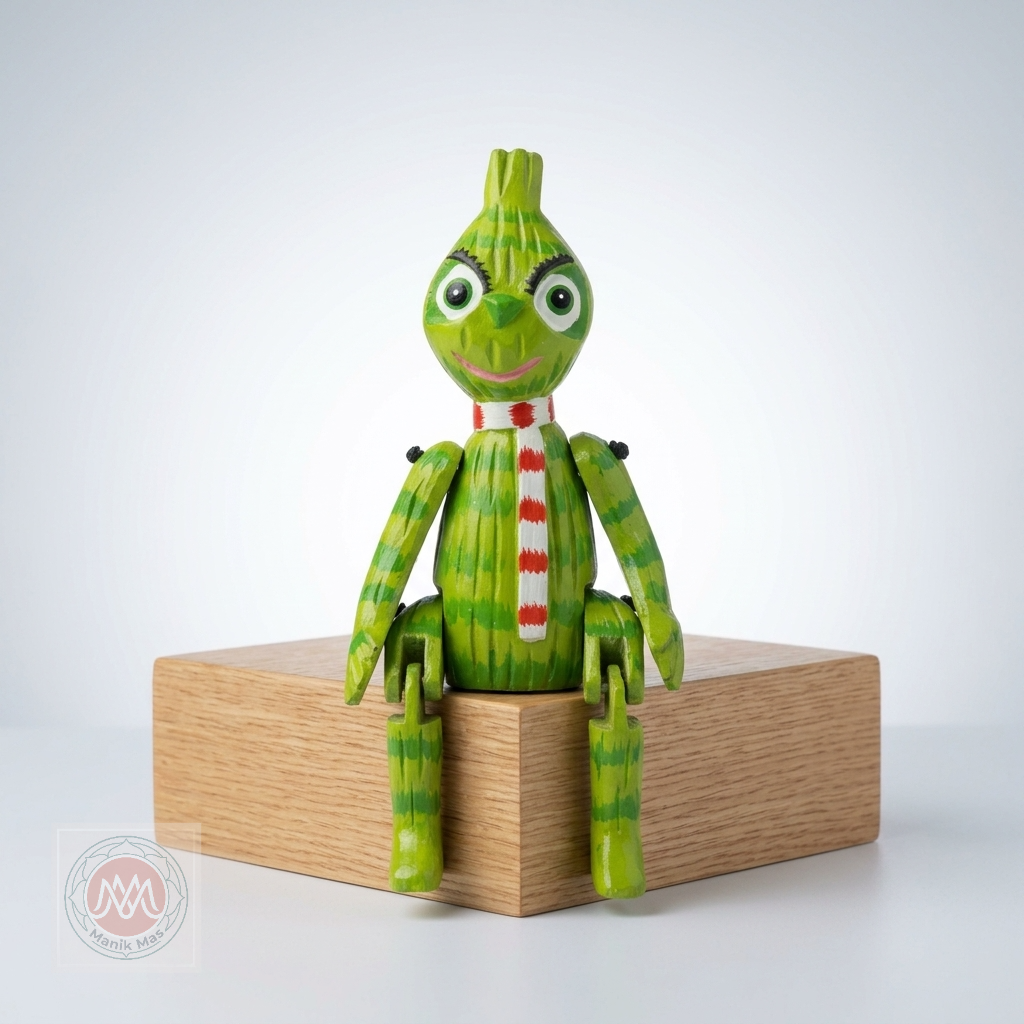 Boneka Kayu The Grinch Shelf Sitter 30Cm
