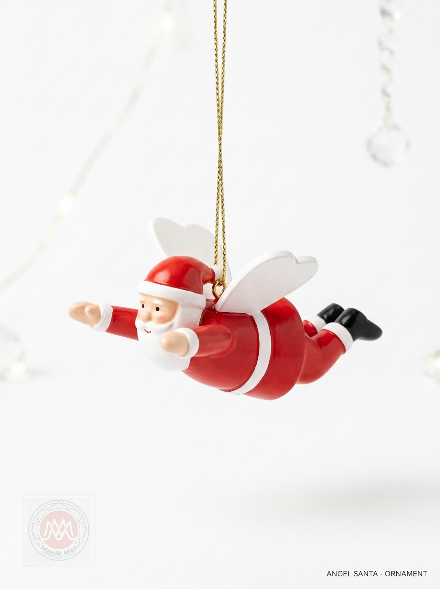 Hanging Flying Santa