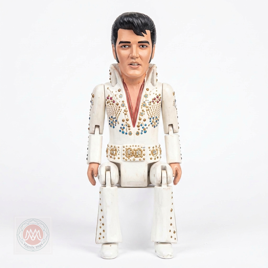 Boneka Kayu Elvis Presley 25 Cm